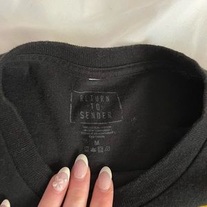 Black Tee W/ Smile Design